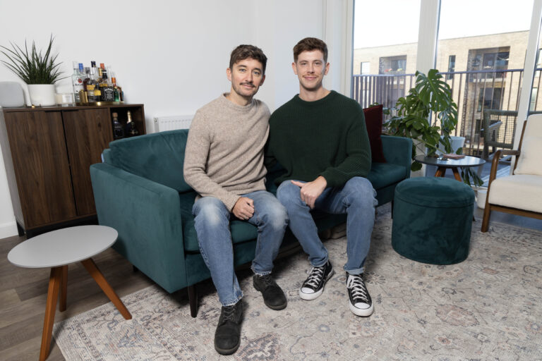 Having a chat with new residents Ben & Laurence